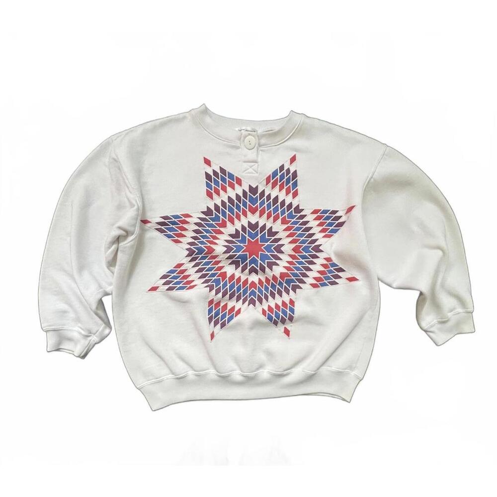 Jason Maxwell Vintage Quilt‎ Inspired Sweatshirt - L